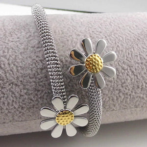Arrival Stainless Steel Elastic Flower Bracelets For Women