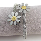 Arrival Stainless Steel Elastic Flower Bracelets For Women