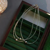 Arrival Natural Freshwater Pearl 14k Filled Female Bracelet Necklace Jewelry