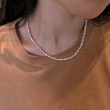 Natural Small Freshwater Pearl 14K Filled Chokers Necklace