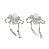 Pearl Water Drop Dangle Earrings Tassle Jewelry