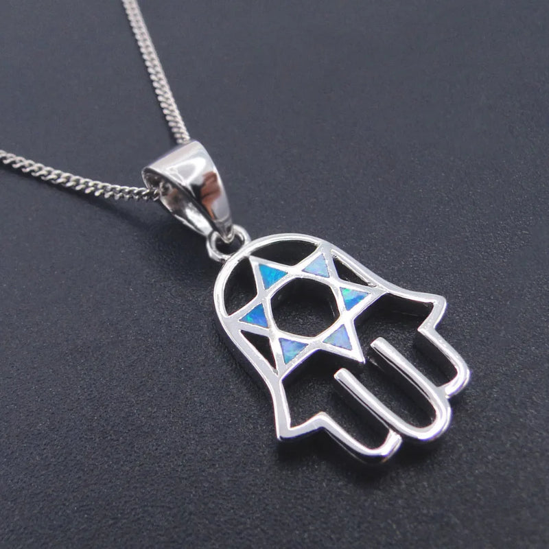 Arrival Pendant 925 Silver Fire Opal Pendants Necklace Women Child