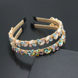 Princess Hairbands Floral Rhinestone Headbands for Women Girls