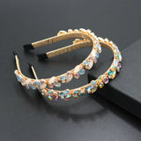 Princess Hairbands Floral Rhinestone Headbands for Women Girls