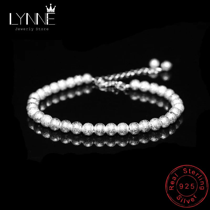 Arrival Beaded Bracelet Chain 925 Sterling Silver Hand Bracelets