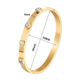 Arrival Women CZ Crystal Bangle Plating Cuff Bracelet Jewelry