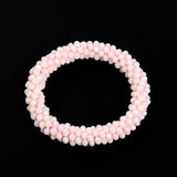 Handmade Rondelle Crystal Porcelain Beads Bracelet