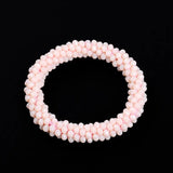 Handmade Rondelle Crystal Porcelain Beads Bracelet