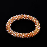 Handmade Rondelle Crystal Porcelain Beads Bracelet