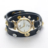 Fashion Wrap Women Watch Double Wrap Leather Bracelet Gift