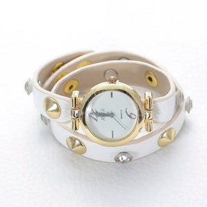 Fashion Wrap Women Watch Double Wrap Leather Bracelet Gift