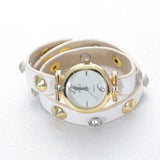 Fashion Wrap Women Watch Double Wrap Leather Bracelet Gift