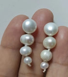 Favorite Pearl Dangle Earrings S925 Sterling Silver Stud Fine Jewelry