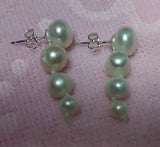 Favorite Pearl Dangle Earrings S925 Sterling Silver Stud Fine Jewelry