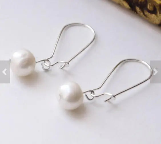 Charming Freshwater Pearl Silver Dangle Earrings
