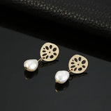 Natural Freshwater Baroque Pearl Earrings