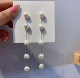 Baroque Freshwater Pearl Long Stud Earring