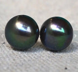 11mm Freshwater Pearl Stud Silver Earrings