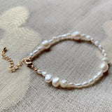 Baroque Pearl Bracelet For Women Bridal Wrist Gift