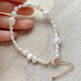 Baroque Pearl Bracelet For Women Bridal Wrist Gift