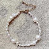 Baroque Pearl Bracelet For Women Bridal Wrist Gift