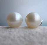6mm Freshwater Pearl Silver Stud Earrings