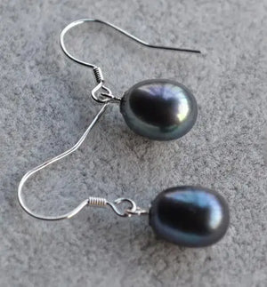 Freshwater Pearl Silver Dangle Earrings Wedding Bridesmaid Gift