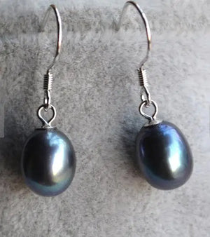 Freshwater Pearl Silver Dangle Earrings Wedding Bridesmaid Gift