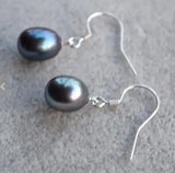 Freshwater Pearl Silver Dangle Earrings Wedding Bridesmaid Gift
