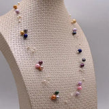 Multicolor Freshwater Pearl Necklace for Birthday Party Lady Gift