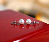 Arrival Classic Pearl Earrings S925 Sterling Silver Wedding