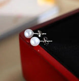 Arrival Classic Pearl Earrings S925 Sterling Silver Wedding