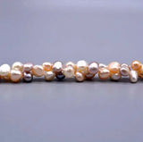 Pink Lavender Baroque Freshwater Pearl Long Necklace