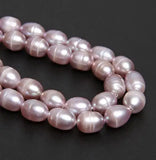 Natural Purple Freshwater Pearls Loose Beads 7-8mm DIY Jewelry Making