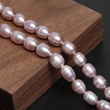Natural Purple Freshwater Pearls Loose Beads 7-8mm DIY Jewelry Making