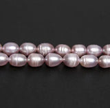 Natural Purple Freshwater Pearls Loose Beads 7-8mm DIY Jewelry Making