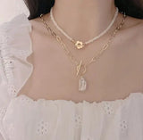 Freshwater Pearl Necklace with Real Pearl Pendant