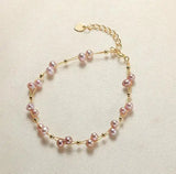 Real Pearl Bracelet Multicolor Freshwater Pearl Bangle Fine Jewelry