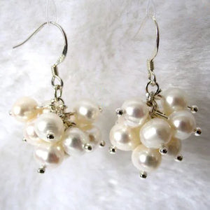 Freshwater Pearl Dangle Earrings S925 Sterling Silver Hook
