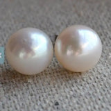 11mm Freshwater Pearl Stud Earring in S925 Silver