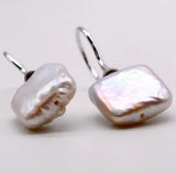 Freshwater Pearl Earrings Sterling Silver Fishhook Style Gift