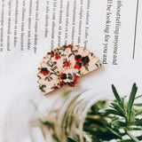 Arrival Floral Fan Shape Wooden Necklace Pendants Earring DIY Charms 70pcs