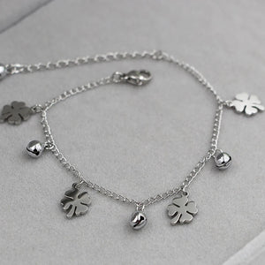 Rose Bell Anklets Titanium Steel Jewelry