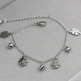 Rose Flower Anklets Titanium Steel Women Jewelry