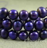 Freshwater Pearls Loose Beads Midnight 6-7mm Full Strand DIY Jewelry Making