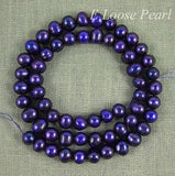 Freshwater Pearls Loose Beads Midnight 6-7mm Full Strand DIY Jewelry Making