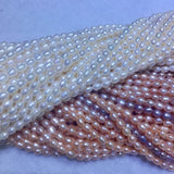 Freshwater Pearls 4-4.5mm Small Blemish Short Rice Semi-Finished Pearl