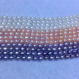 Freshwater Pearls 4-4.5mm Small Blemish Short Rice Semi-Finished Pearl