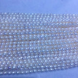 Freshwater Pearls 4-4.5mm Small Blemish Short Rice Semi-Finished Pearl
