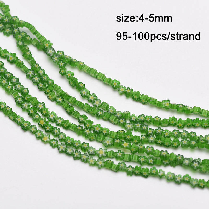 Arrival Glass Flower Bead Multiflower Lampwork Bead Colorful Loose Bead
